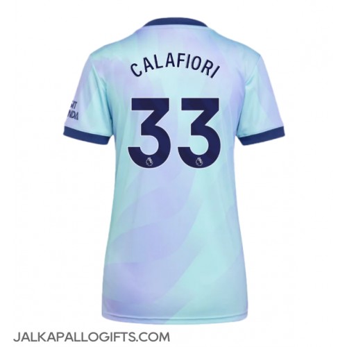 Arsenal Riccardo Calafiori #33 Kolmaspaita Naiset 2024-25 Lyhythihainen